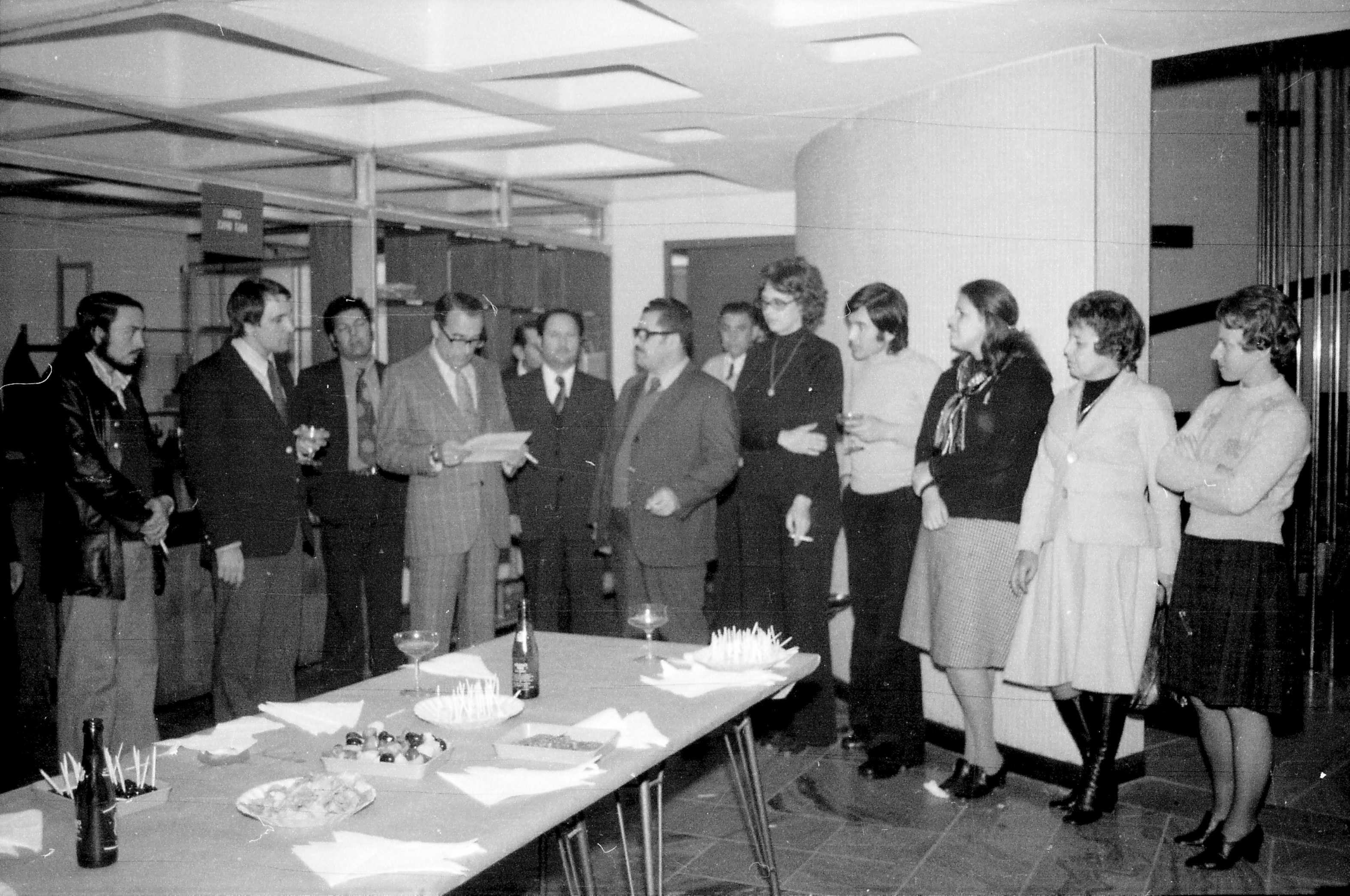 Despedida de funcionarios de la CEPAL, 1975