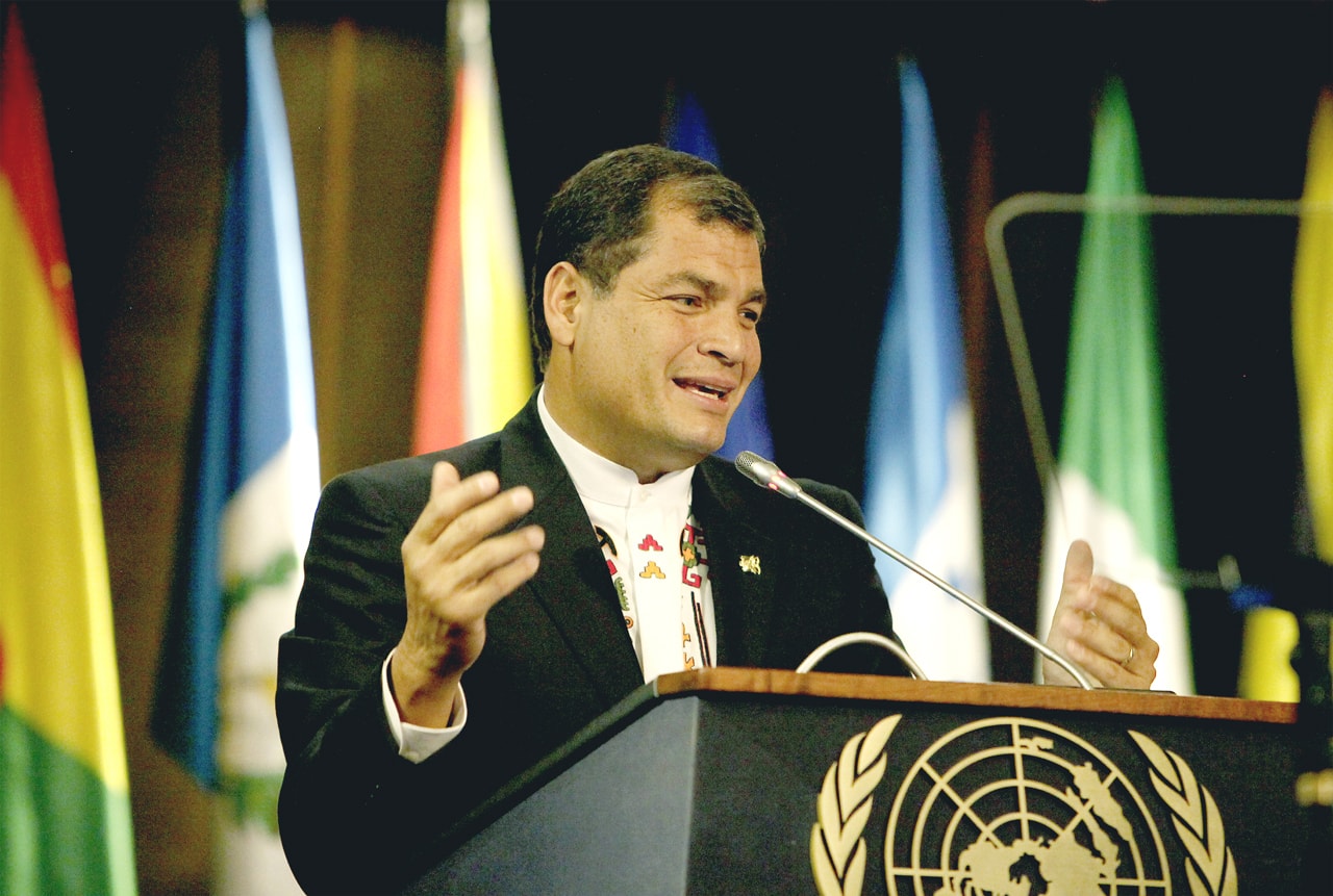 Presidente del Ecuador, Rafael Correa