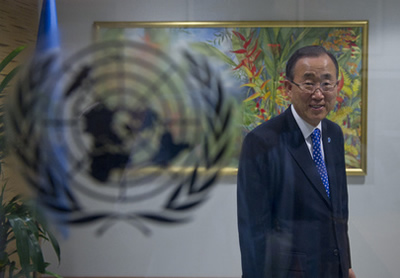 Ban Ki-moon, Secretario General de las Naciones Unidas.