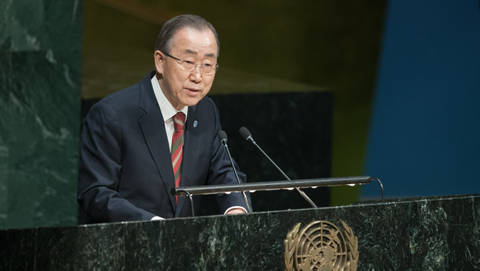 El Secretario General de las Naciones Unidas, Ban Ki-moon, en una foto de archivo.