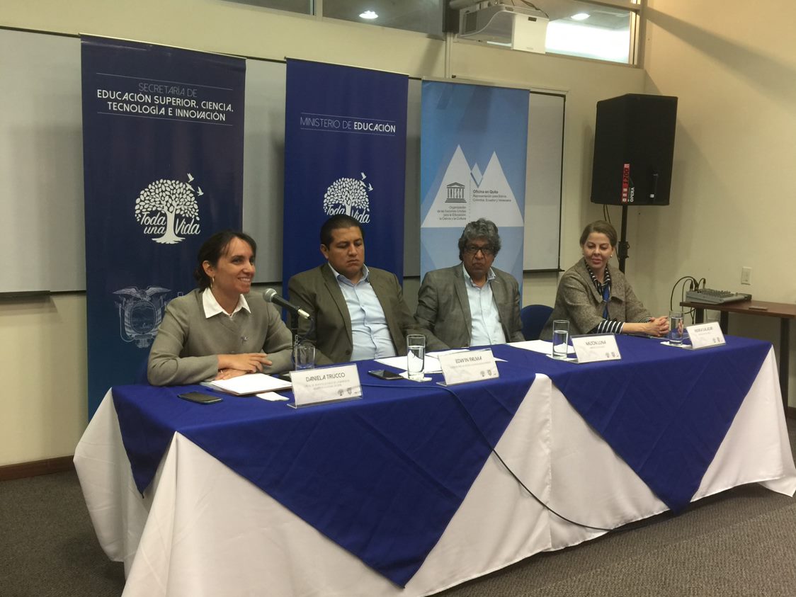 Taller de construcción del Plan Nacional de Educación y Formación Técnico-Profesional en el Ecuador