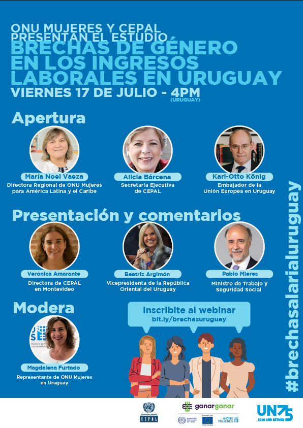 Lanzamiento del estudio Brechas de género en los ingresos laborales en Uruguay