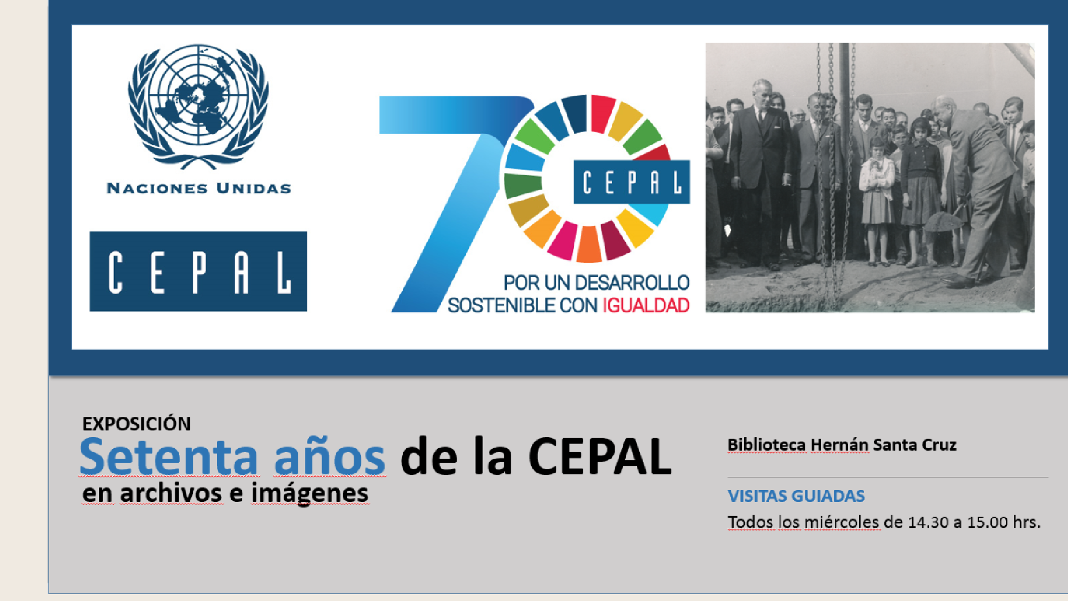 Exposición 70 años de la CEPAL