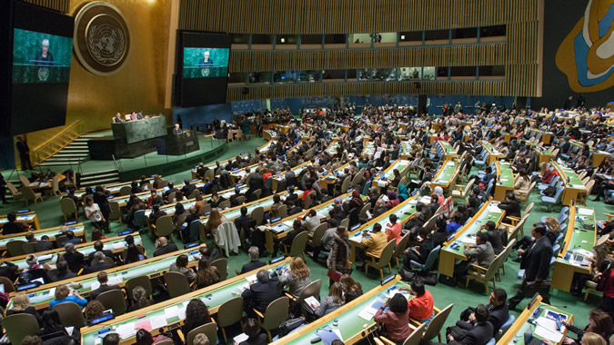 foto de la inauguración del 59 período de sesiones en la sede de la ONU en Nueva York