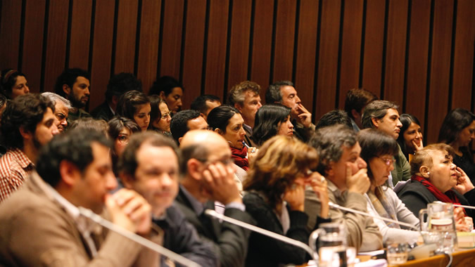 Asistentes a un curso en la CEPAL.