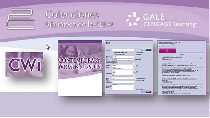 Logo colecciones biblioteca de la Cepal - CWI