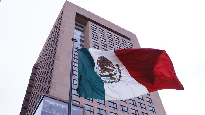 foto del edificio de la Secretaría de Relaciones Exteriores (SRE) de México. 