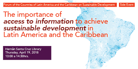 ForumLAC2018 ECLAC Library and IFLA side event flyer