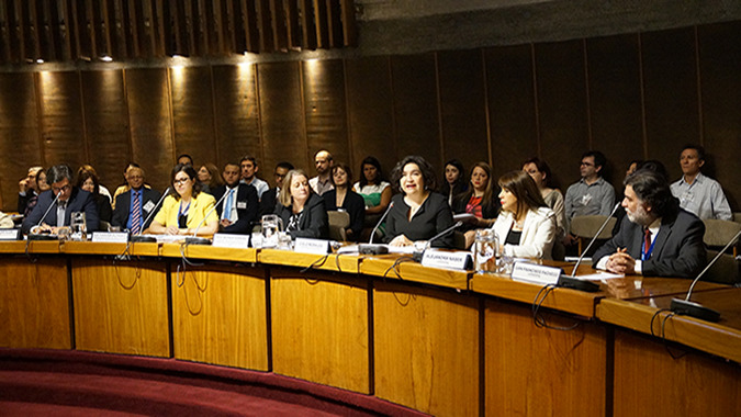 Cielo Morales, Directora del ILPES, y Heidi Berner, Subsecretaria de Evaluación Social de Chile, inauguraron el Congreso.