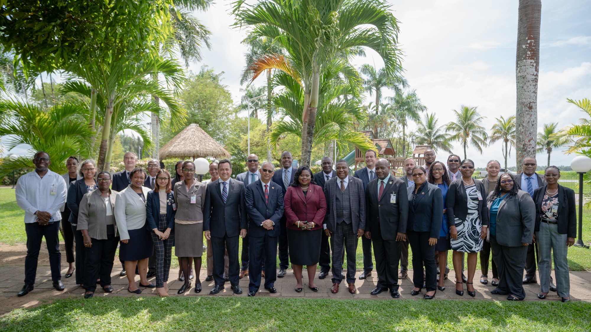 Photo showing High-level Government officials attended the CDCC meeting in Paramaribo, Suriname. 