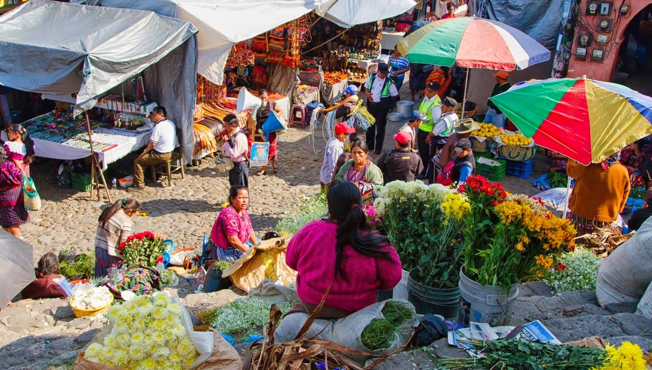 Mercado en Antigua Guatemala