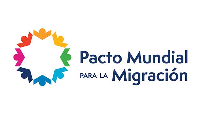 Logo del Pacto Mundial para la Migración.