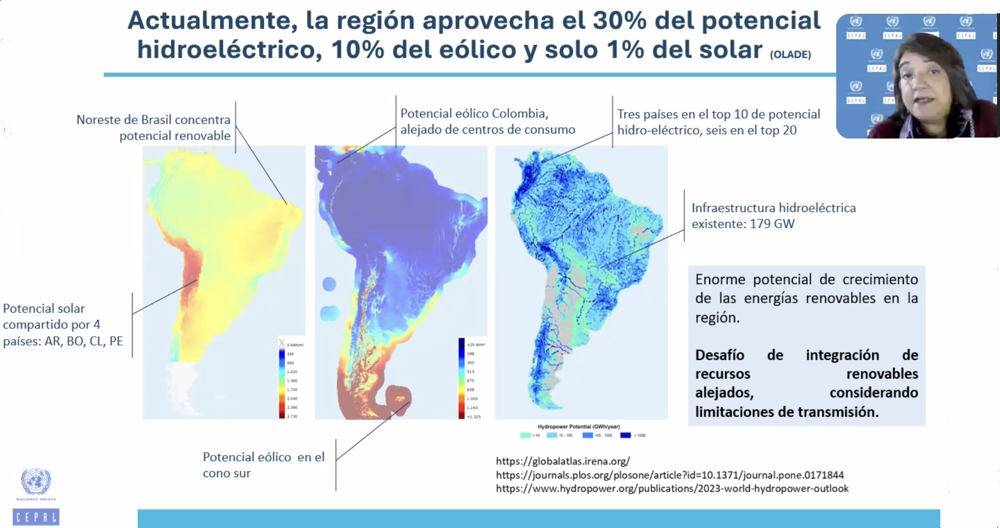 Rayen Quiroga exposición Transición energética en América Latina y el Caribe: transformación del modelo de desarrollo