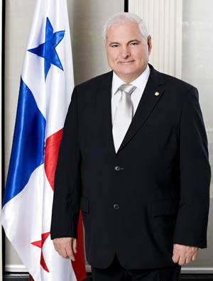 Presidente de Panamá, Ricardo Martinelli.