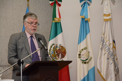 Antonio Prado, Secretario Ejecutivo Adjunto de la CEPAL, encabezó la reunión de la Mesa Directiva del CRP en La Antigua, Guatemala.