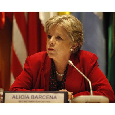 ECLAC Executive Secretary, Alicia Bárcena, on a file picture.