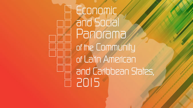 Portada de documento Panorama económico y social CELAC 2015.