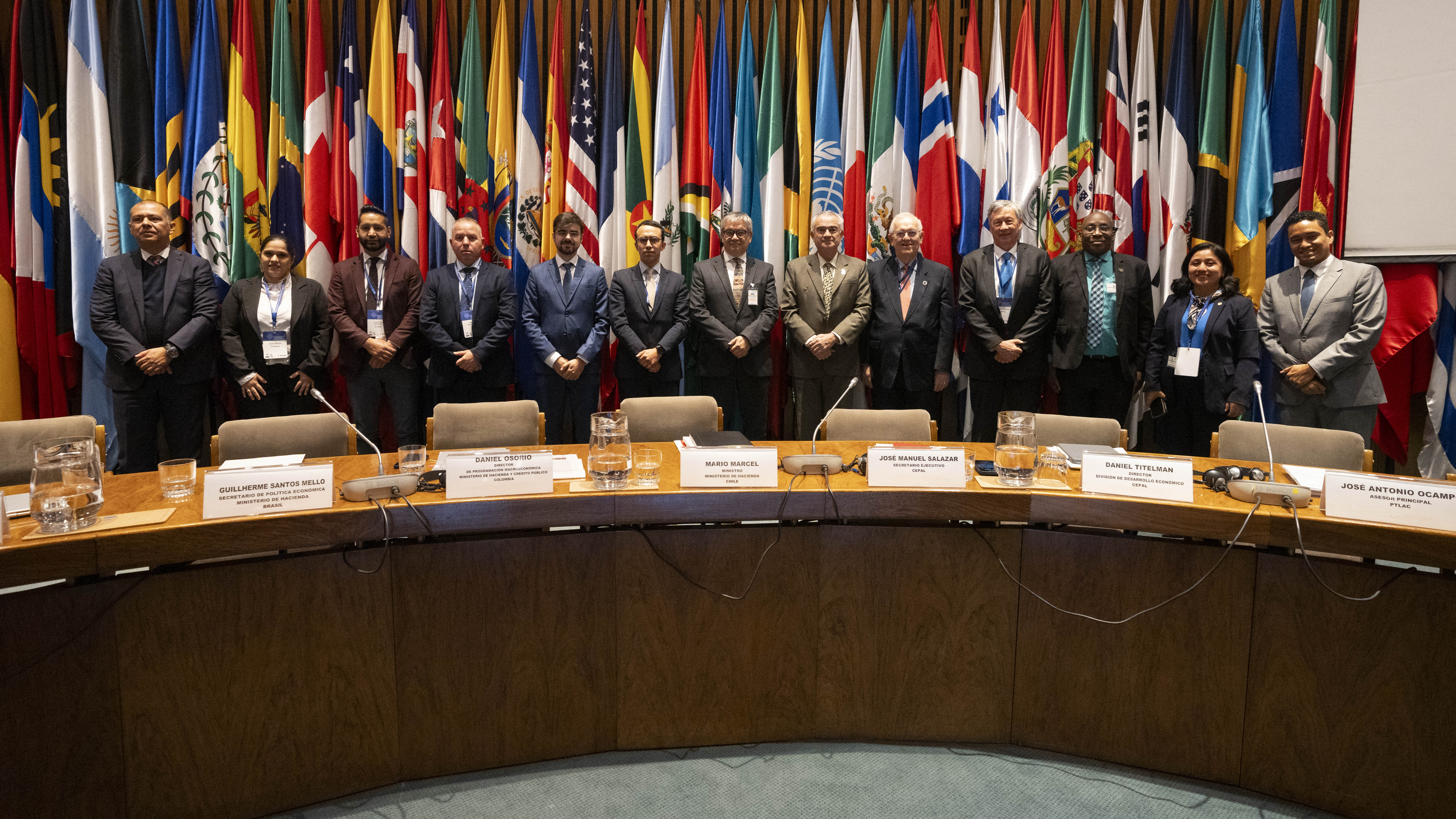 Family photo of the PTLAC meeting at ECLAC headquarters 