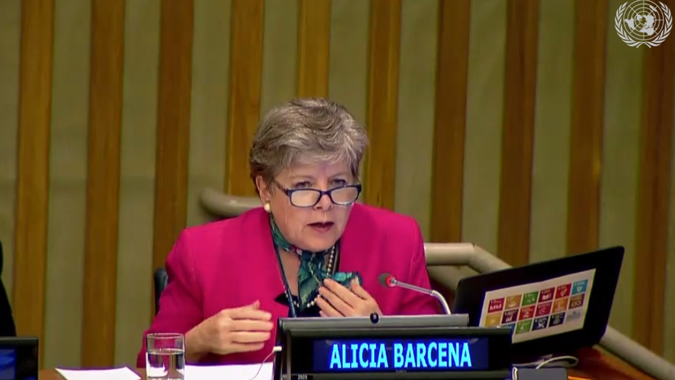 Alicia Bárcena, ECLAC's Executive Secretary.