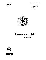 Panorama social de América Latina, 2007: documento informativo