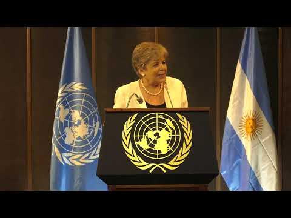 Palabras de Alicia Bárcena, en conferencia magistral del Presidente de Argentina
