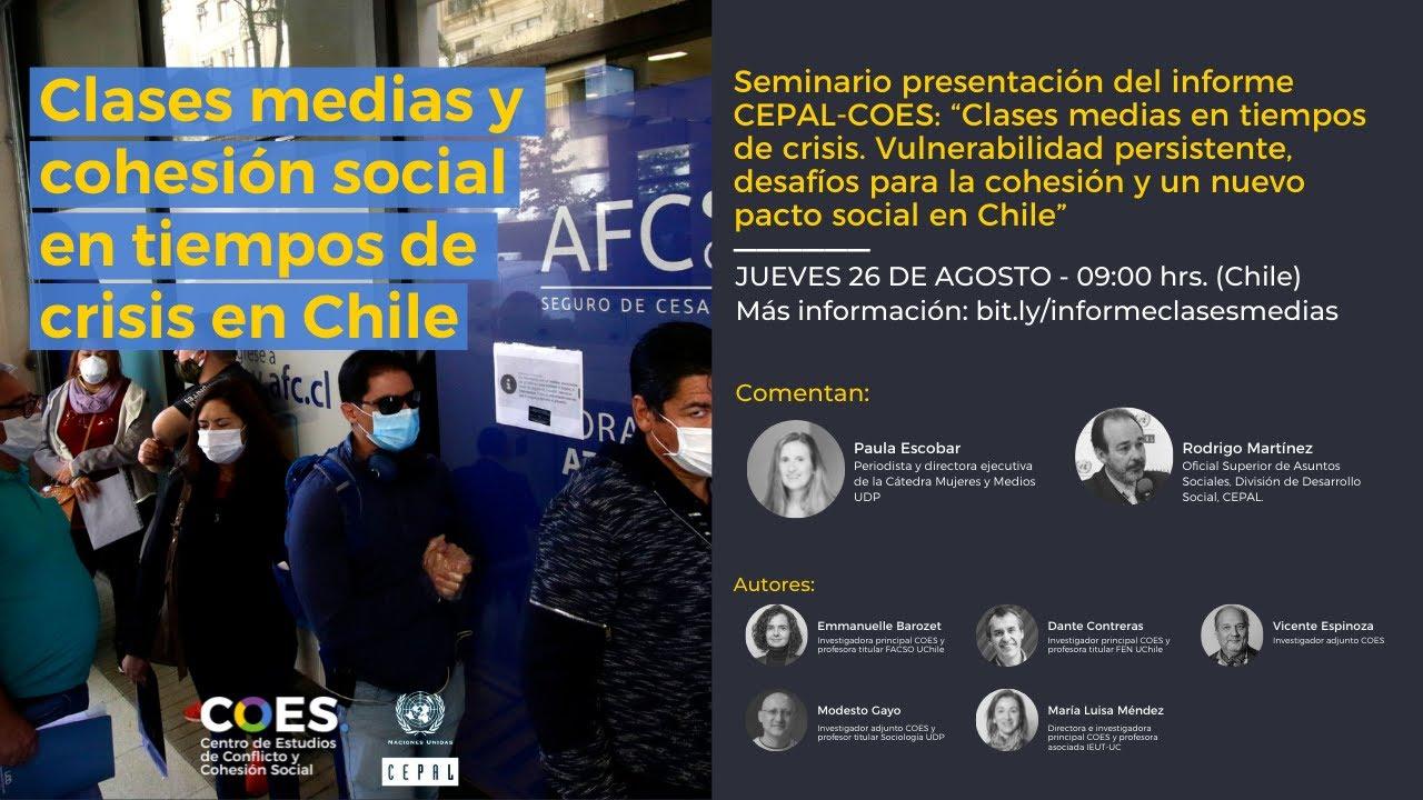 Seminario COES-CEPAL: Clases medias y cohesión social en tiempos de crisis en Chile