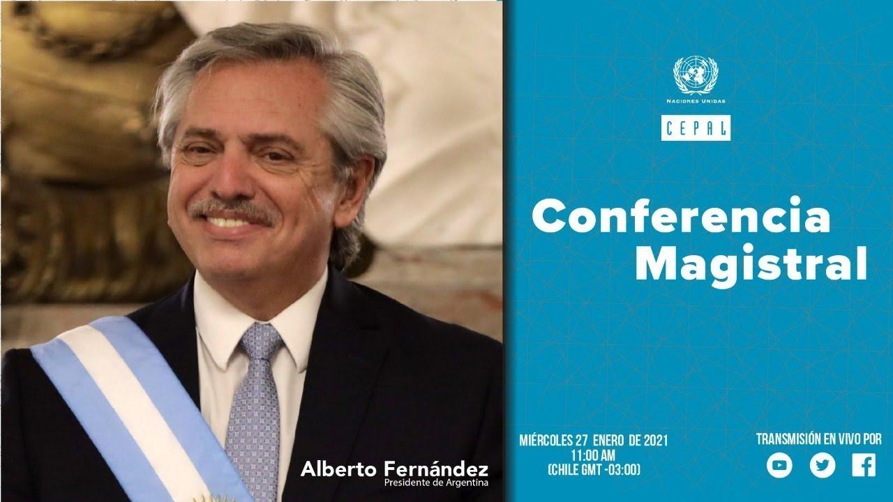 Conferencia Magistral del Presidente de Argentina, Alberto Fernández