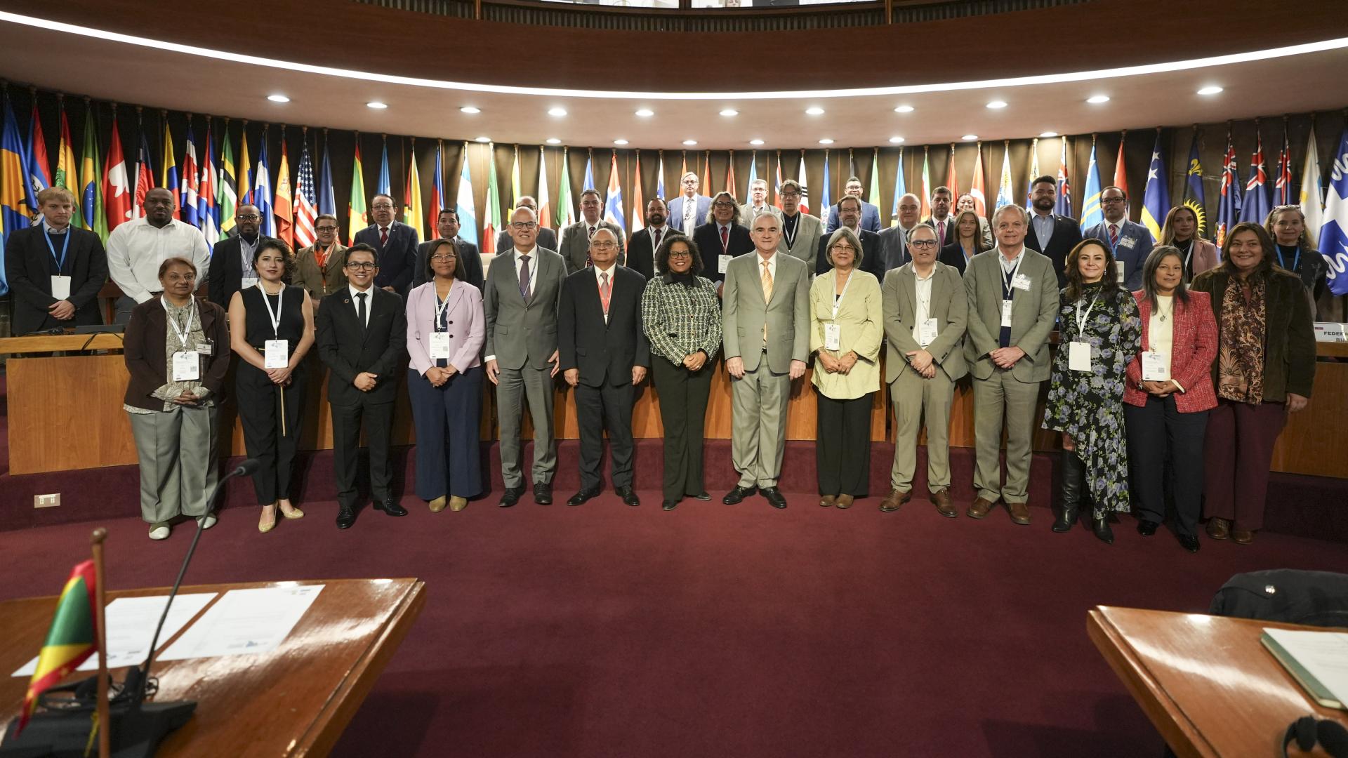 Family photo of the twenty-third meeting of the Executive Committee of the Statistical Conference of the Americas of ECLAC.