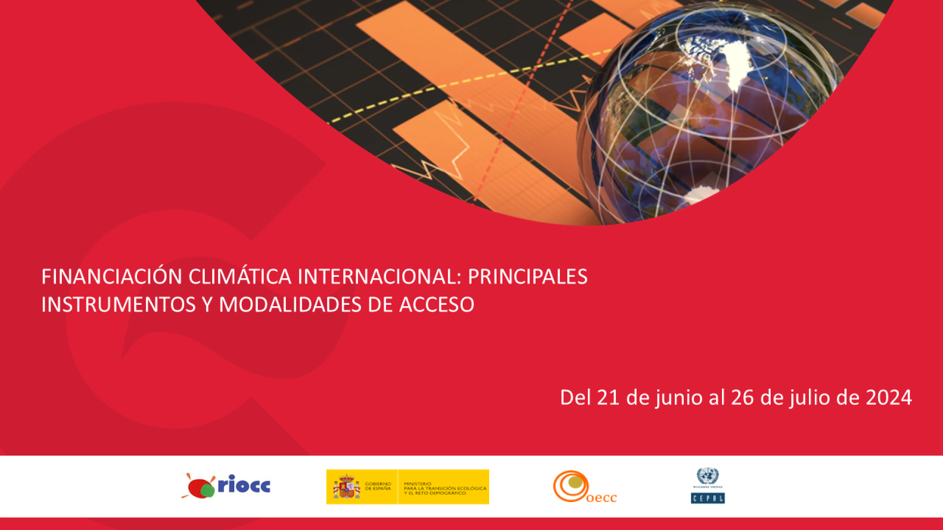 portada curso de financiación climática RIOCC