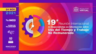 Banner 19ª reunión internacional de especialistas en información sobre uso del tiempo y trabajo no remunerado