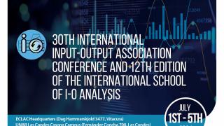 30th International Input-Output Association Conference and 12th Edition of the International School of Input-Output Analysis