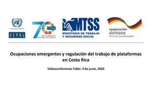Taller Ocupaciones emergentes y regulación del trabajo de plataformas en Costa Rica