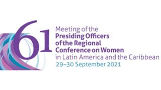 Logo 61 Mesa Directiva Conferencia de la Mujer ingles