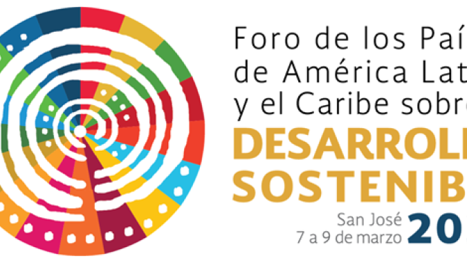 Logo del Foro de los Países de América Latina y el Caribe sobre el Desarrollo Sostenible 7-9 de marzo de 2022 en San José, Costa Rica
