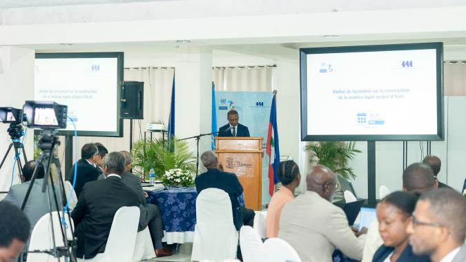 Inauguración del taller sobre la Matriz Insumo-Producto de Haití