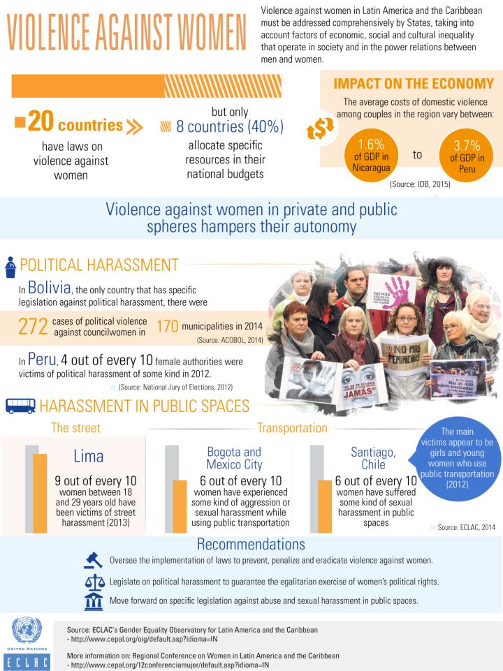 Infographic on violence against women.