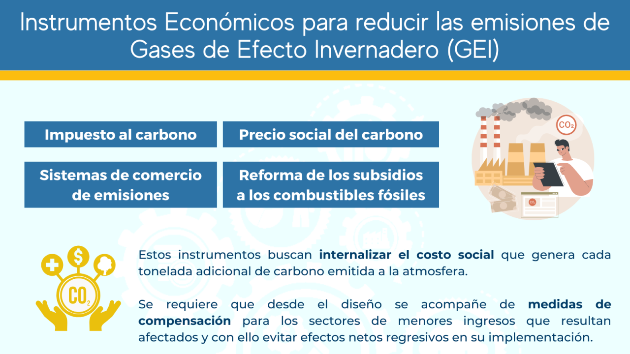 Instrumentos Económicos para reducir las emisiones de Gases de Efecto Invernadero (GEI)