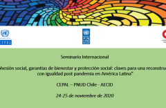 Seminario internacional “Cohesión social, garantías de bienestar y protección social: claves para una reconstrucción con igualdad post pandemia en América Latina” 