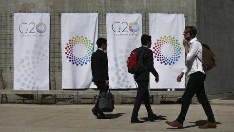 Foro de la reunión del G20 en Argentina.