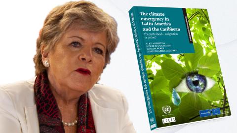 Image of Alicia Bárcena, ECLAC's Executive Secretary and the cover of the document.