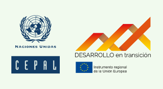 Logo de la CEPAL y Programa Desarrollo en transición de la Unión Europea