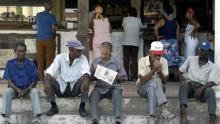 Imagen de un grupo de ancianos en La Habana.