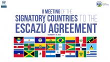 Banner second meeting signatory countries Escazú Agreement