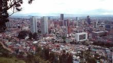 Vista geral da cidade de Bogotá.