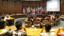 En el diálogo realizado en la sede de la CEPAL en Santiago, Chile, participaron cerca de 60 niños y niñas de diversas nacionalidades.