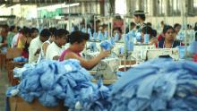 Photo of a textile factory