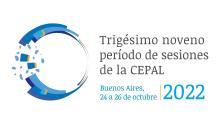 Logo del trigésino noveno periodo de sesiones de la CEPAL