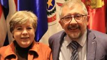 Mario Cimoli and ECLAC's Executive Secretary, Alicia Bárcena