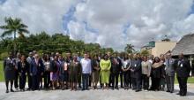 Photo showing High-level Government officials at the 7th Caribbean Development Roundtable (CDR) 