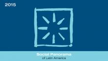 Portada de informe Panorama Social 2015.